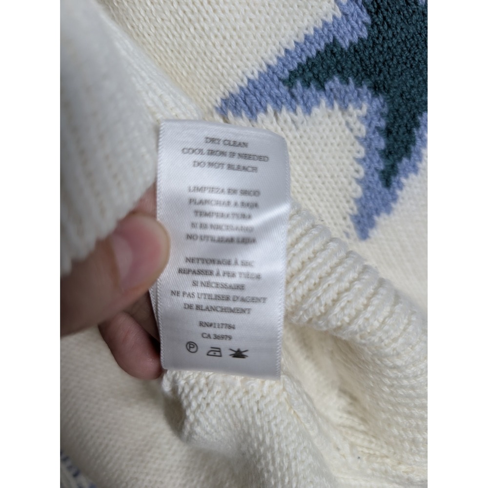 Rails Perci Multi Stars Cotton Cashmere Crewneck Sweater White XS 892-336-4712 - Picture 7 of 11
